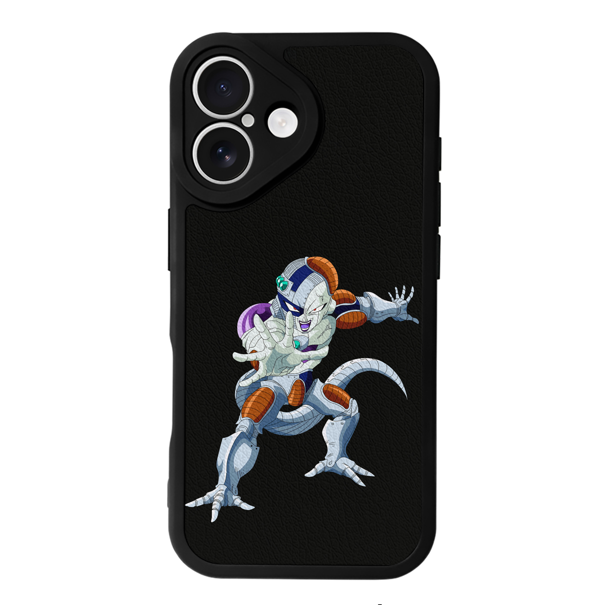 （画像用） ドラゴンボール フリーザ DRAGON BALL Frieza 【iPhone 16シリーズ対応】シリコンスマホケース（レザー調） 材質：シリコン